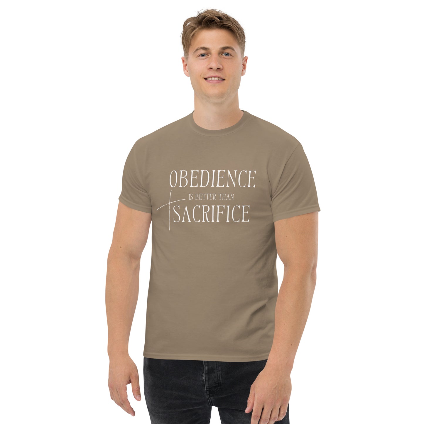 Obedience is better than Sacrifice Men's classic tee