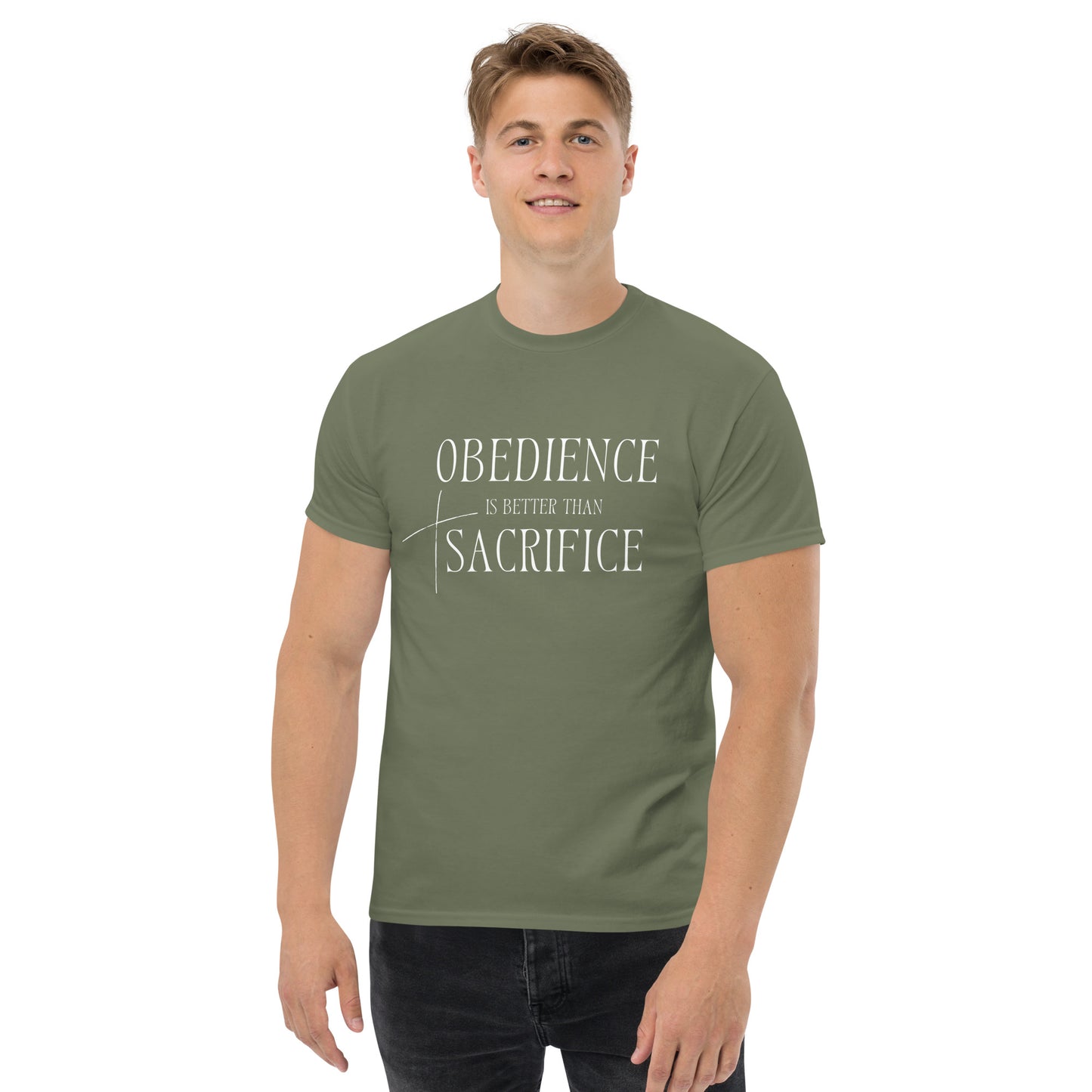 Obedience is better than Sacrifice Men's classic tee